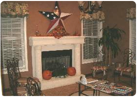 Barn Star Above Mantle