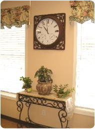 Clock and Table